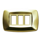 MASTER - PLACCA MODI' 3 POSTI OTTONE MD213