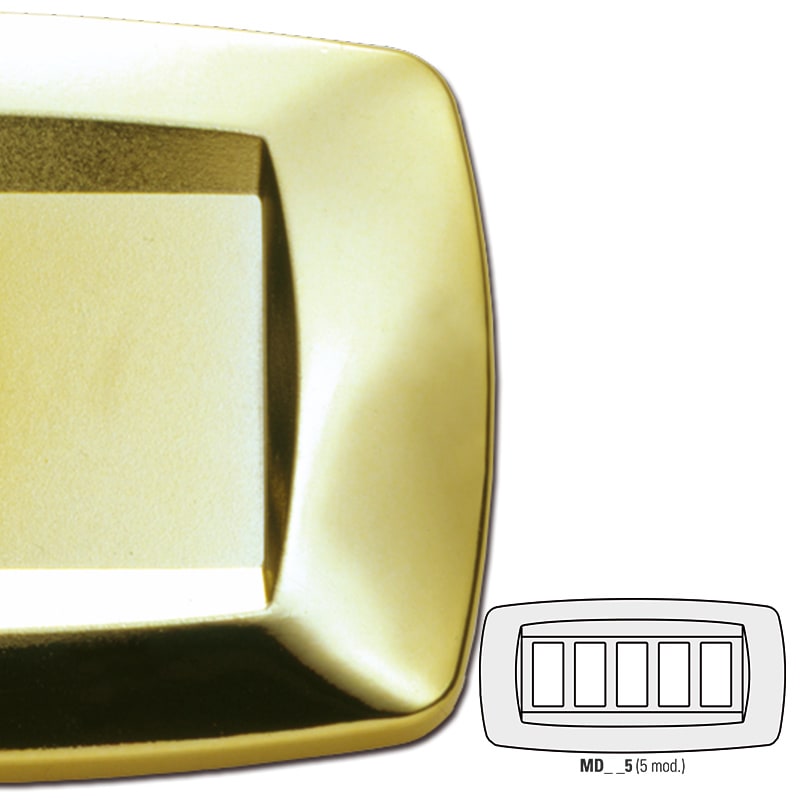 MASTER - PLACCA MODI' 5 POSTI OTTONE