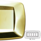 MASTER - PLACCA MODI' 5 POSTI OTTONE