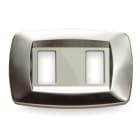 MASTER - PLACCA MODI' 2 POSTI ARGENTO MD222