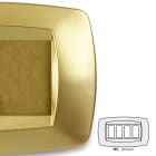 MASTER - PLACCA MODI' 4P. OTTONE OPACO MD244