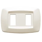 MASTER - PLACCA MODI' 2 POSTI AVORIO MD282