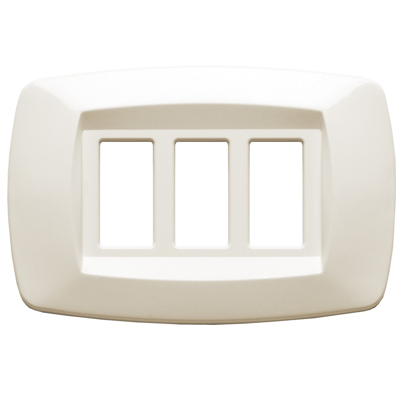 MASTER - PLACCA MODI' 3 POSTI AVORIO MD283