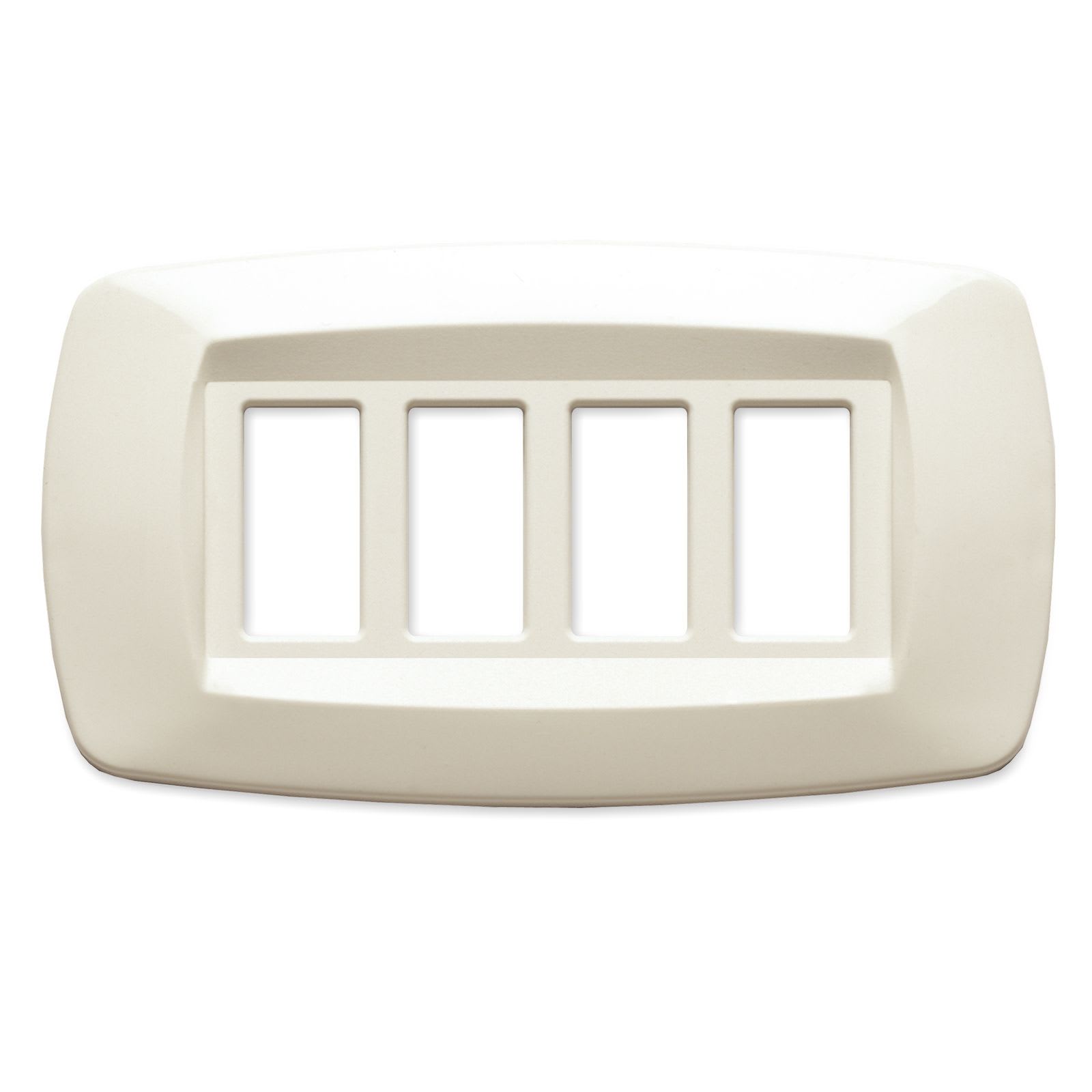 MASTER - PLACCA MODI' 4 POSTI AVORIO MD284