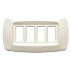 MASTER - PLACCA MODI' 4 POSTI AVORIO MD284