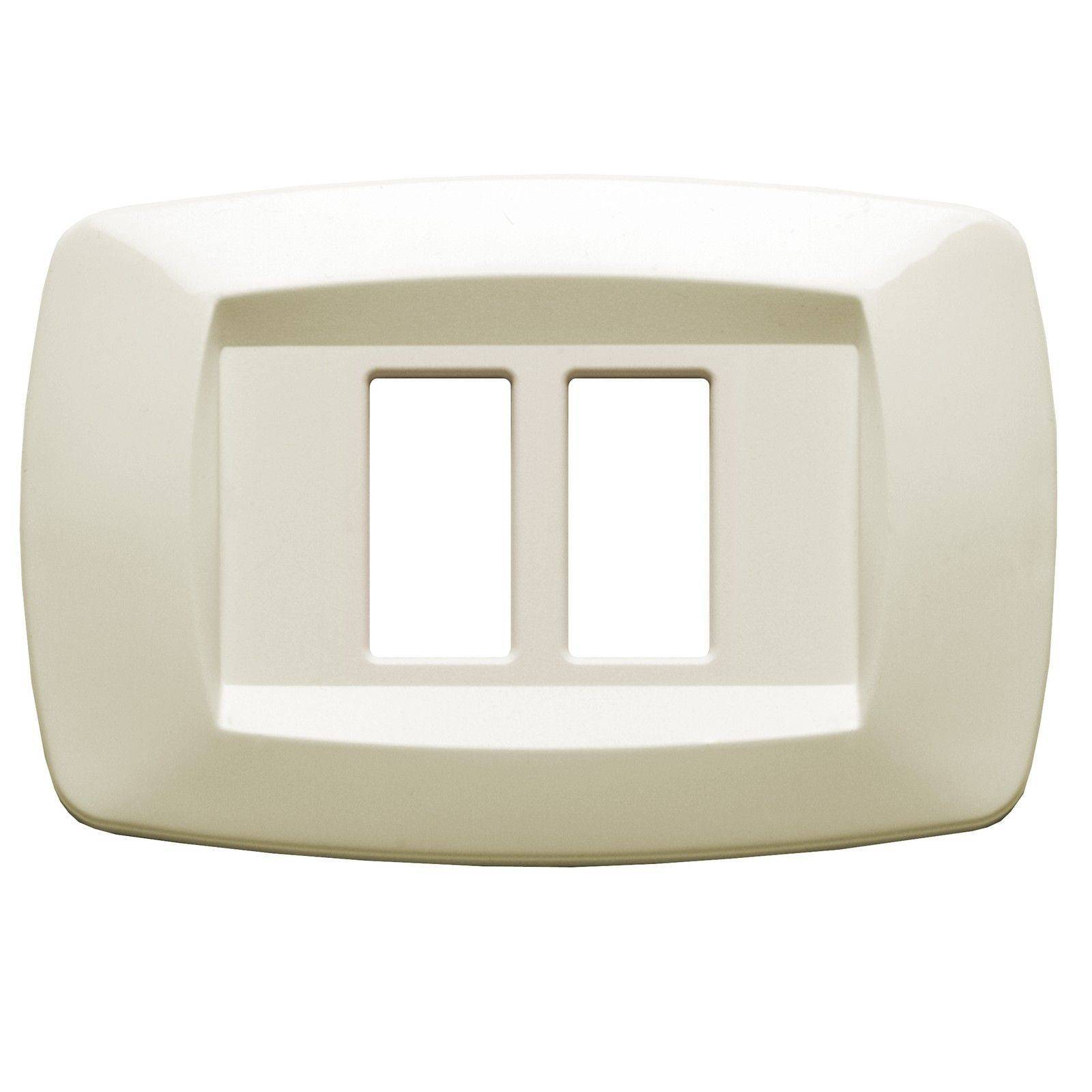 MASTER - PLACCA MODI' 2 POSTI RAVV.AVORIO MD28RT