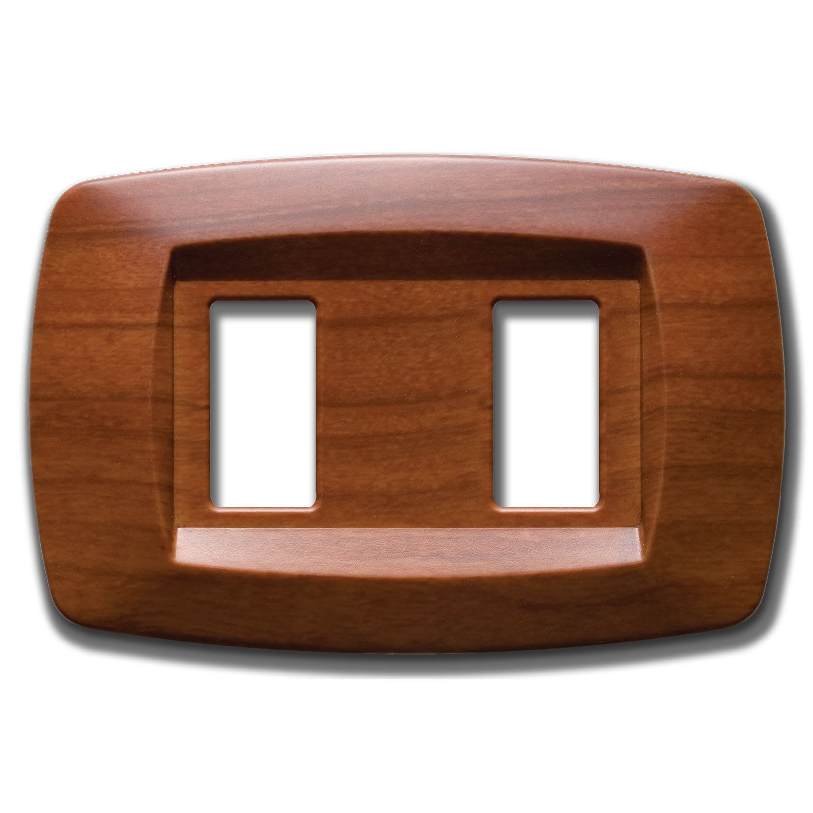 MASTER - PLACCA MODI' 2 POSTI CILIEGIO MD412