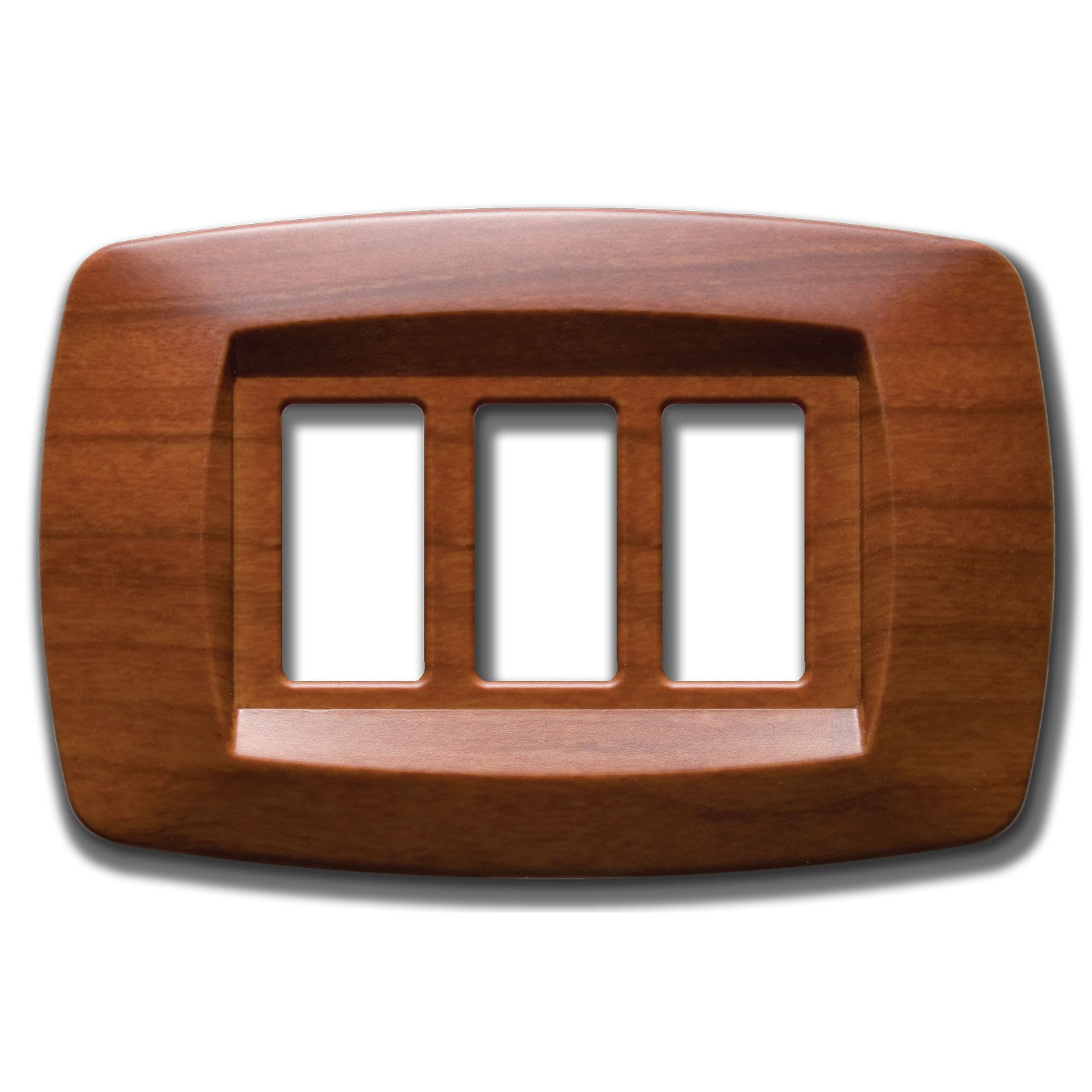 MASTER - PLACCA MODI' 3 POSTI CILIEGIO MD413