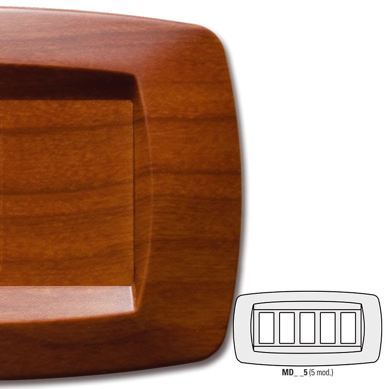 MASTER - PLACCA MODI' 5 POSTI CILIEGIO MD415