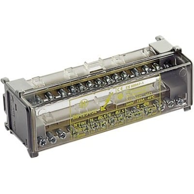 MASTER - MORSETTIERA TETRAPOLARE 125A 4X7FORI MP10074