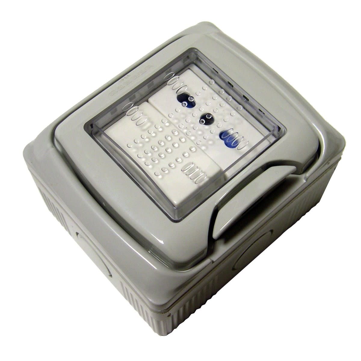 MASTER - MIXBOX IP55 2M. DEVIATORE + PRESA BIVAL. S42259-03