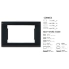 MASTER - CORNICE GIOTTO NERO LUCIDO 3 POSTI X1C203