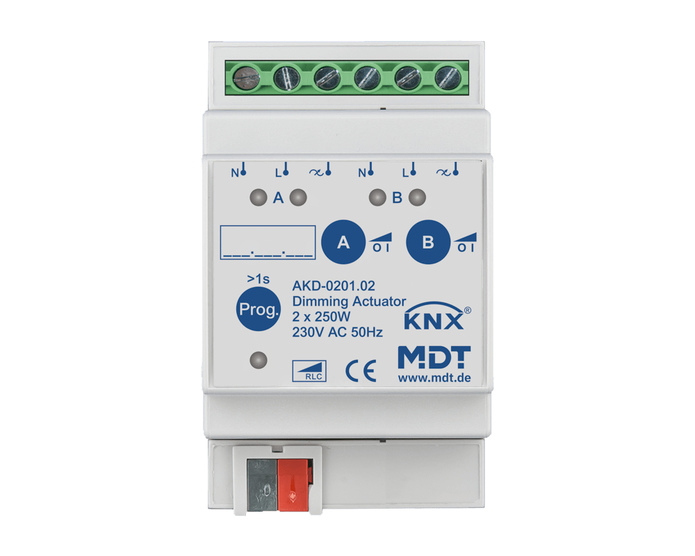 MDT - DIMMER UNIV. 2CAN.,250W,230V