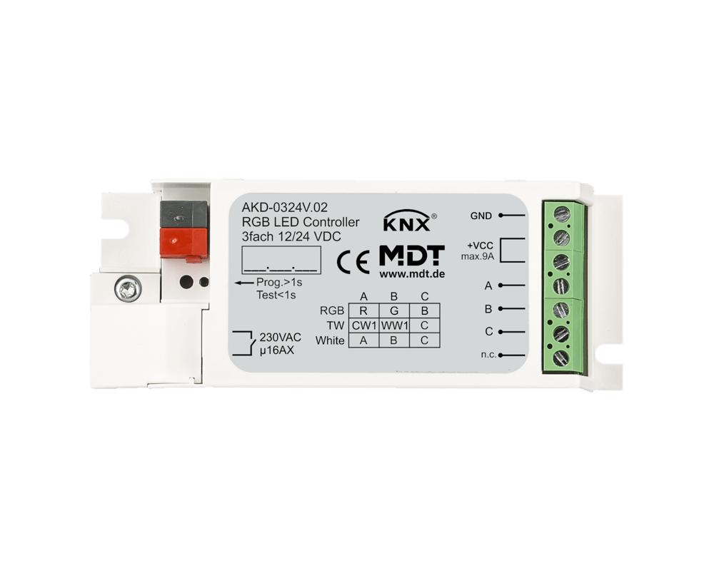 MDT - KNX LED CONTROLLER 3CAN. 3/6A,RGB