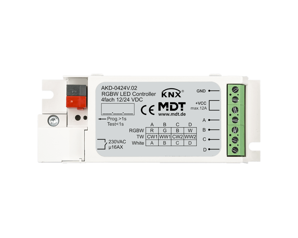 MDT - RGBW LED CONTROLLER,4CAN.3/6A