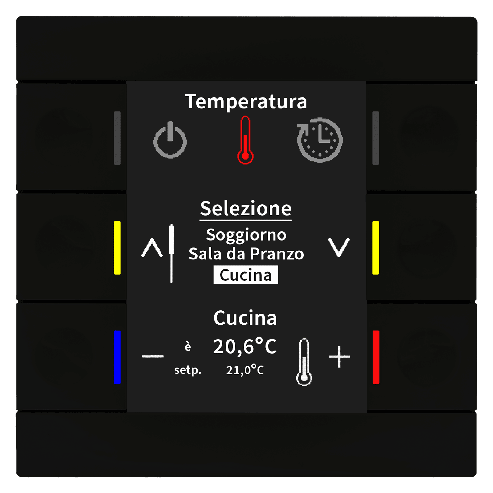 MDT - R.CONTROLLER 6T.DISPLAY,NERO OP.