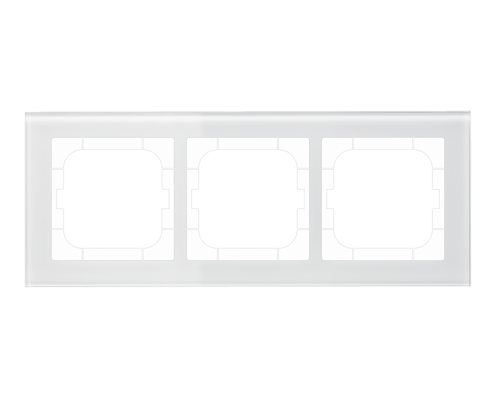 MDT - CORN.VETRO TRIPLA 63X63MM,BIANCO