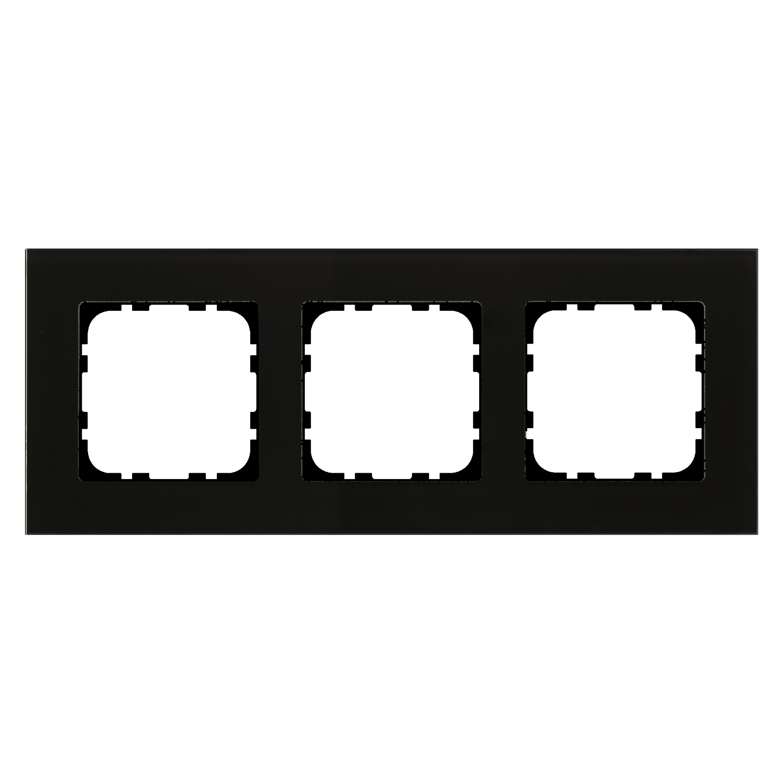 MDT - CORN.VETRO TRIPLA 55X55MM,NERO