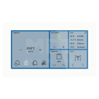MDT - TASTIERA KNX SMART SEC. 6 ',VETRO,BIANCO
