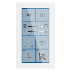 MDT - TASTIERA KNX SMART P.SEC. 6 ',VETRO,BIAN