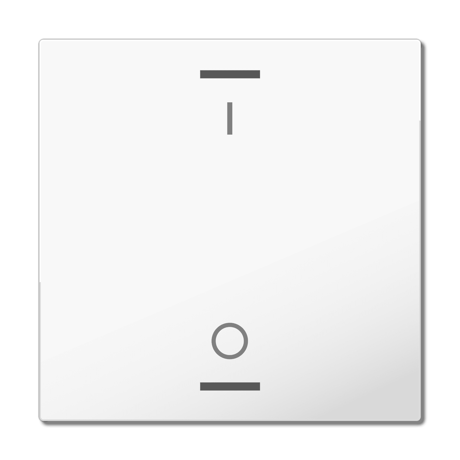 MDT - COP. TAST. LIGHT 63 1T, BIANCO L.,ON/OFF