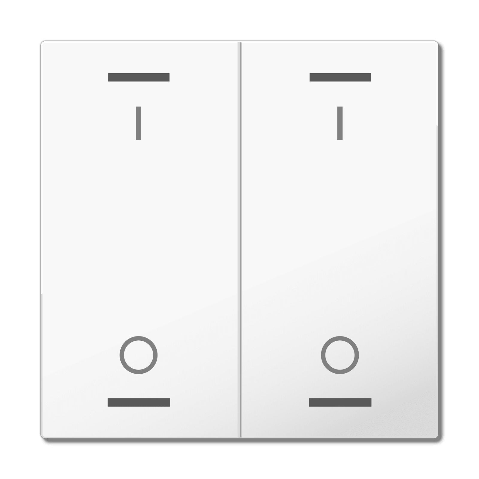 MDT - COP. TAST. LIGHT 63 2T,BIANCO L.,ON/OFF