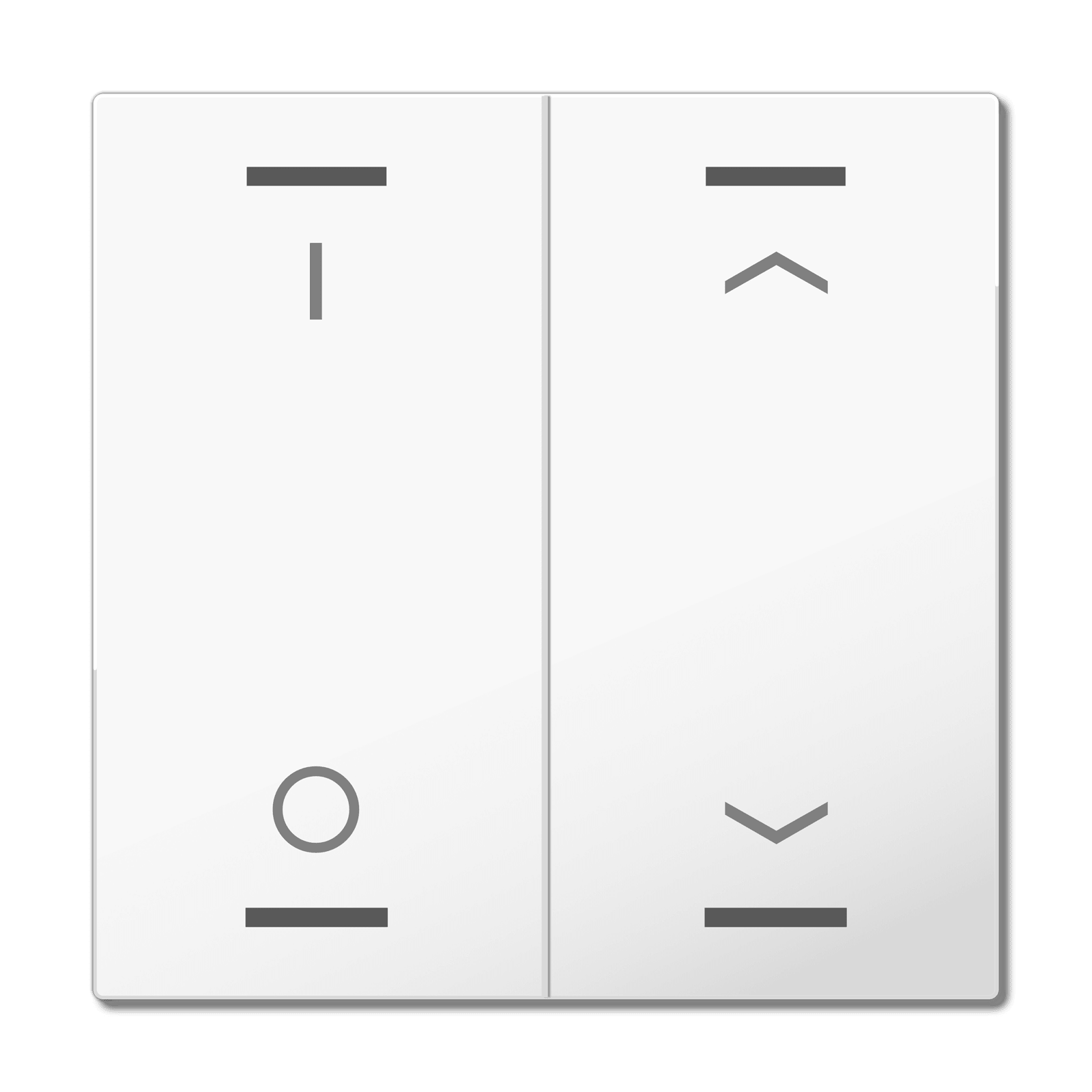 MDT - COP. TAST. LIGHT 63 2T,BIANCO L.,ON/OFF