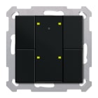 MDT - TASTO RF KNX 4F.-ATT.,NERO OP.