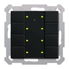 MDT - TASTO RF KNX 8F.-ATT.,NERO OP.