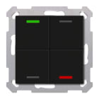 MDT - RF KNX TAST. LIGHT 55 4T,S.,T, NERO O.
