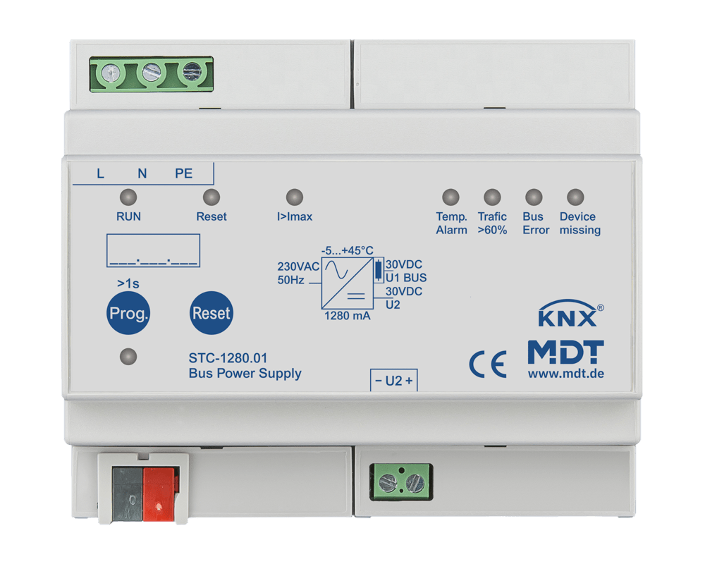 MDT - ALIM. KNX 1280MA+DIAGN.