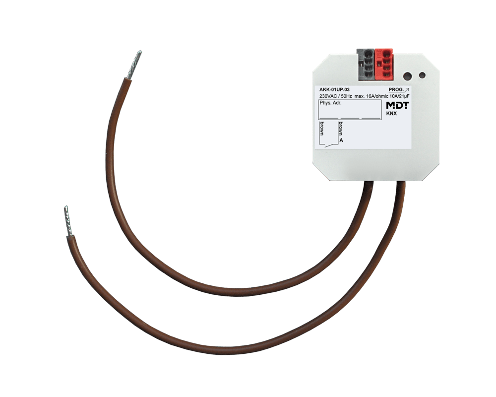 MDT - Attuatore KNX on/off 1 canale,230V,16A, incasso
