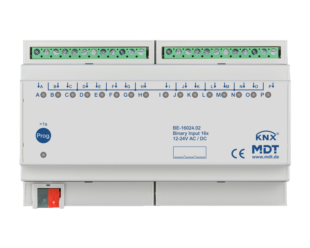 MDT - Ingresso Binario KNX 16 can.,24V Dc