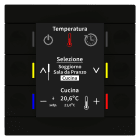 MDT - Room Controller KNX Smart 86 con display a colori, nero opaco