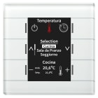 MDT - Room Controller KNX display, vetro bianco