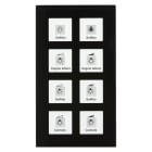 MDT - Tastiera KNX in vetro Plus 8 tasti, nero