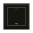 MDT - Tastiera KNX  Light vetro 1 tasto, nero