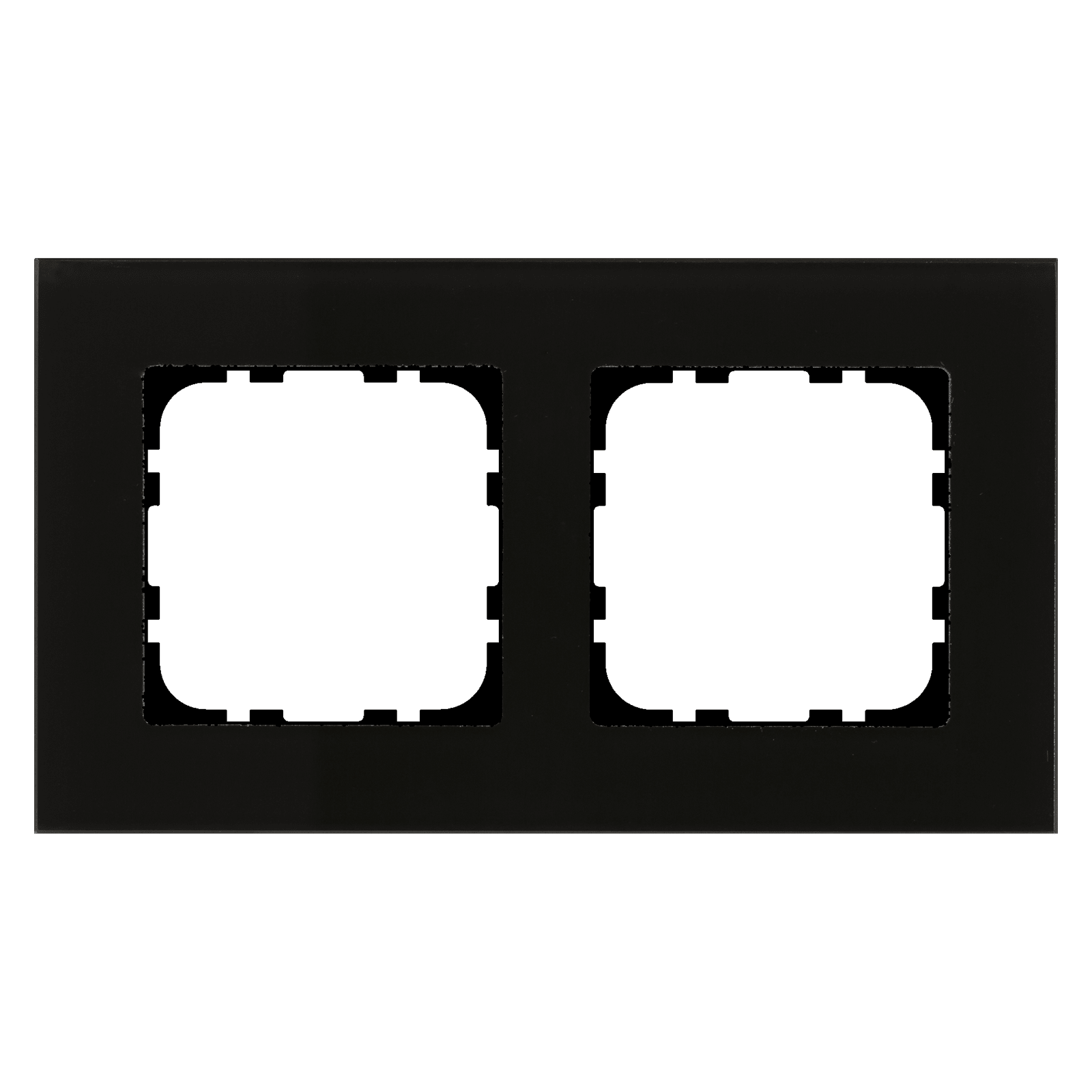 MDT - Cornice vetro doppia 55x55,nero