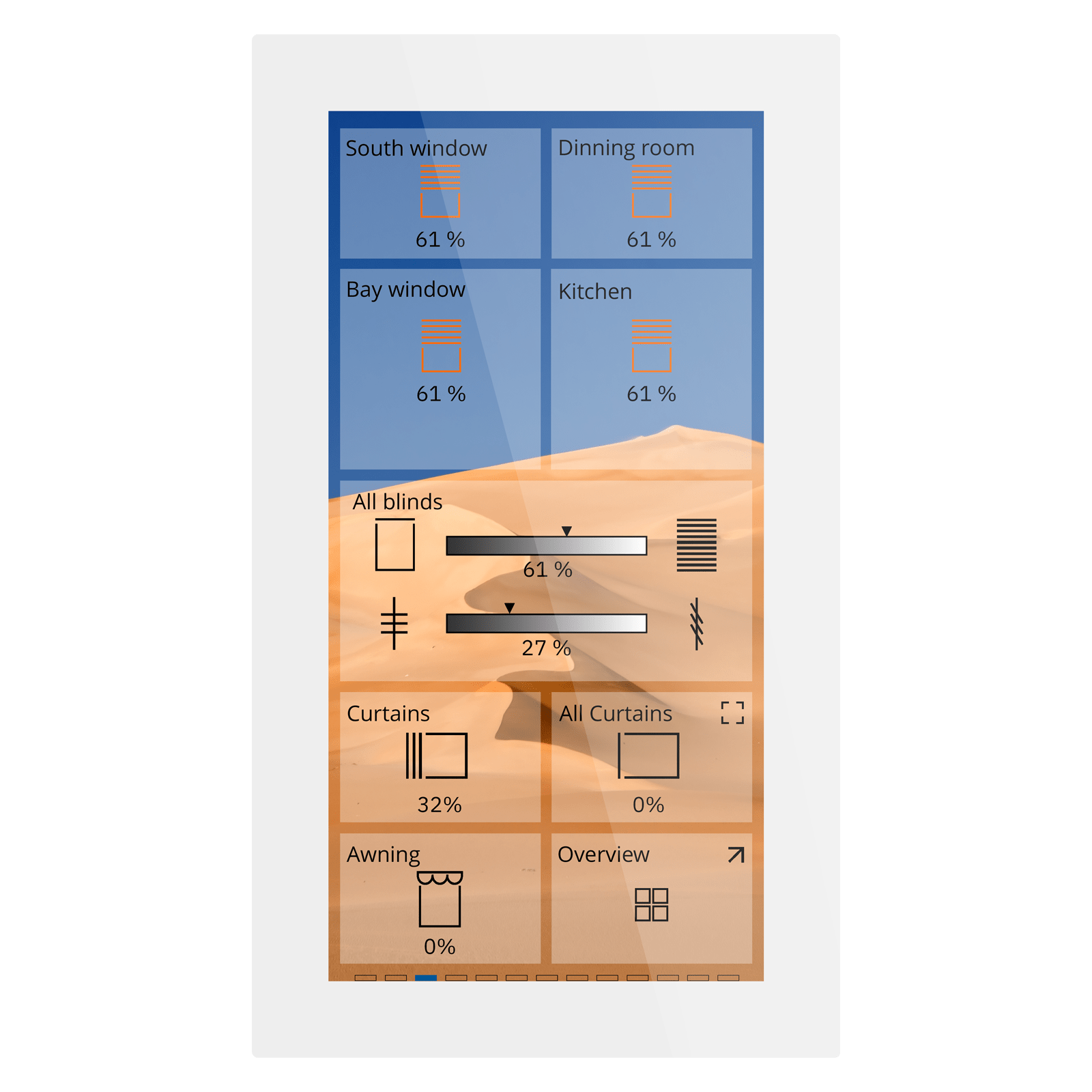 MDT - Touch KNX Smart Plus in vetro bianco, 6", KNX Data Secure