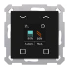 MDT - Tastiera KNX  Smart veneziane 55, 4 funzioni display, nero opaco