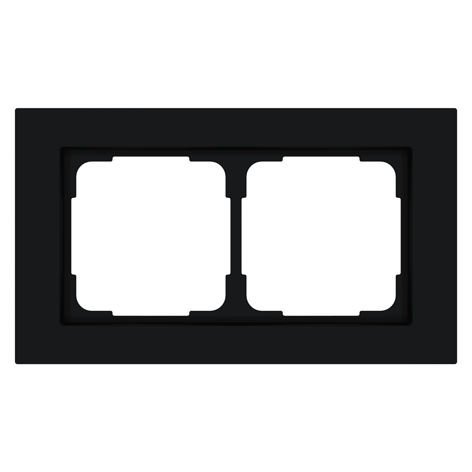 MDT - Cornice 504 doppia per linea 55, IT, nero opaco