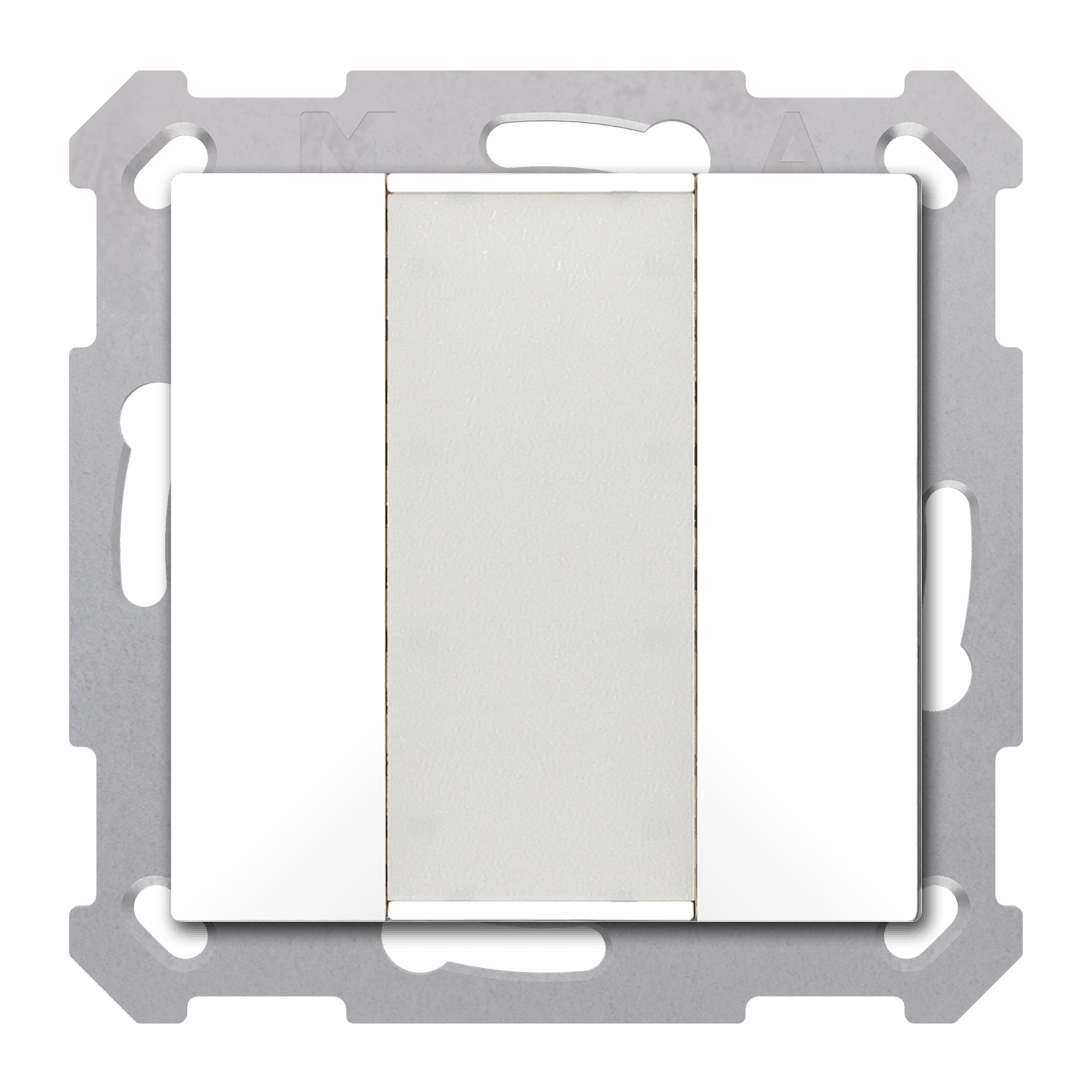 MDT - Tastiera KNX 55 SERIE.02, 2 tasti, bianco opaco