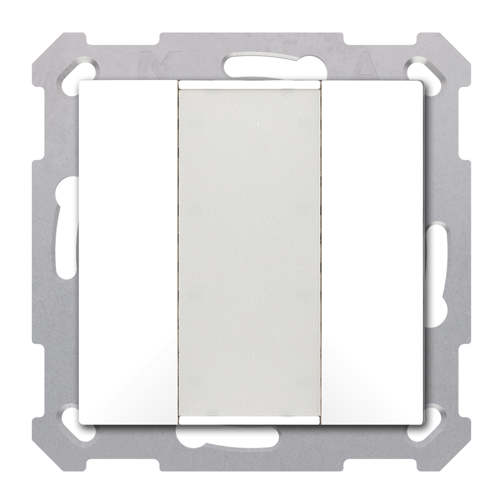 MDT - Tastiera KNX  55 SERIE.02, 2 tasti, bianco lucido