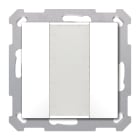 MDT - Tastiera KNX  55 SERIE.02, 2 tasti, bianco lucido