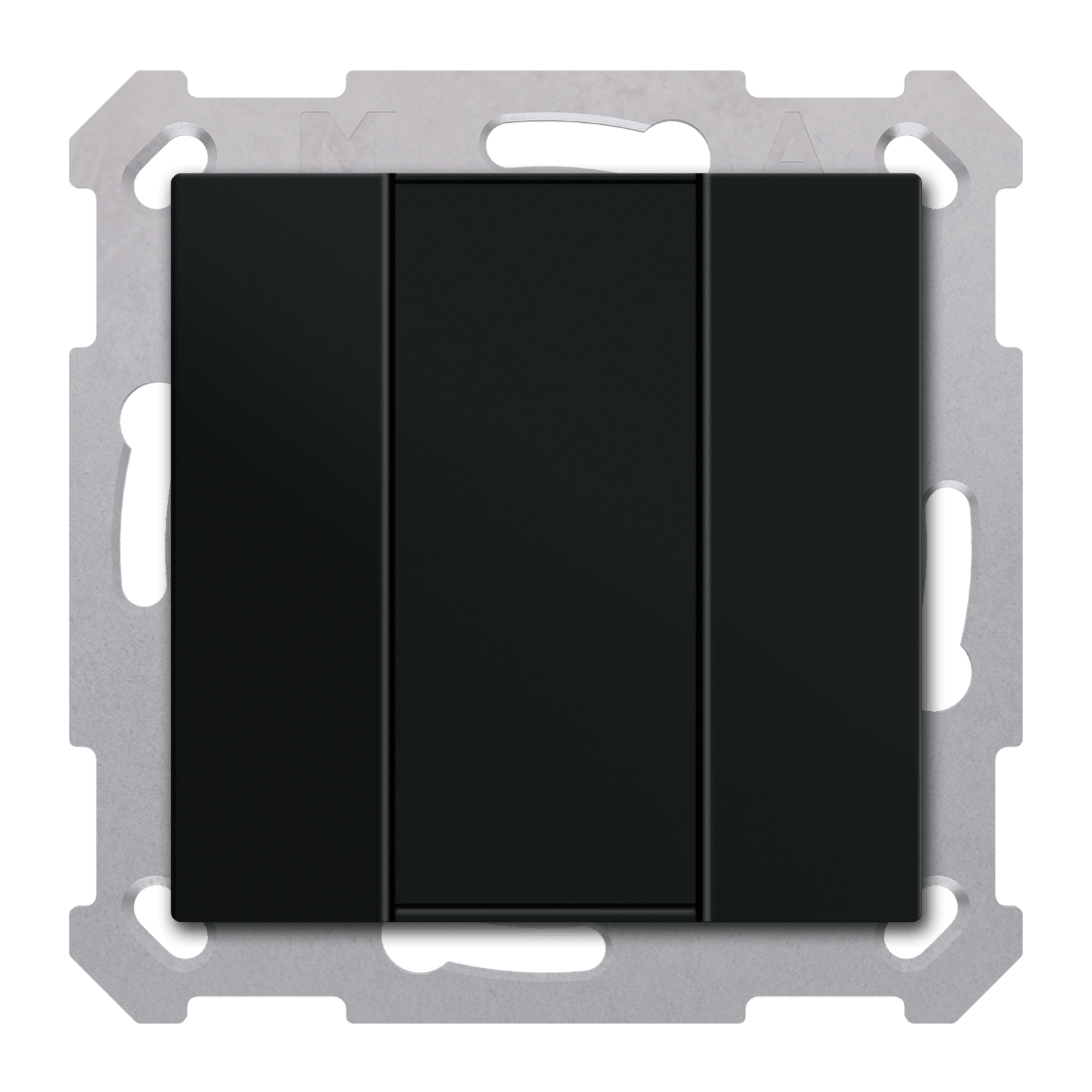 MDT - Tastiera KNX  55 SERIE.02, 2 tasti, nero opaco