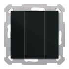 MDT - Tastiera KNX 55 SERIE.02, 2 tasti, nero opaco