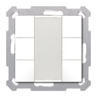 MDT - Tastiera KNX  55 SERIE.02, 6 tasti, bianco opaco