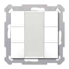 MDT - Tastiera KNX 55 SERIE.02, 6 tasti, bianco lucido