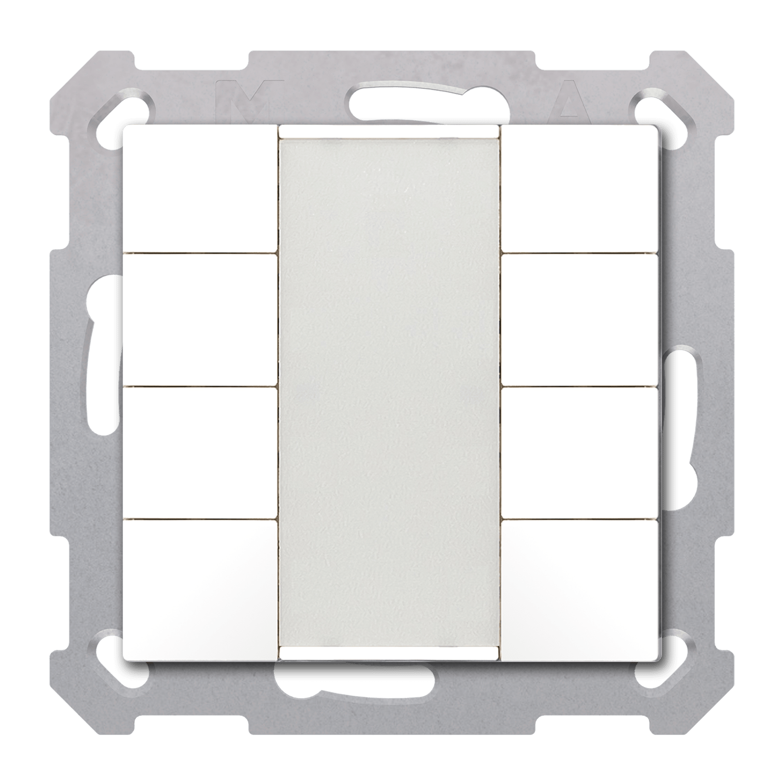 MDT - Tastiera KNX  55 SERIE.02, 8 tasti, bianco opaco
