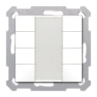 MDT - Tastiera KNX  55 SERIE.02, 8 tasti, bianco lucido